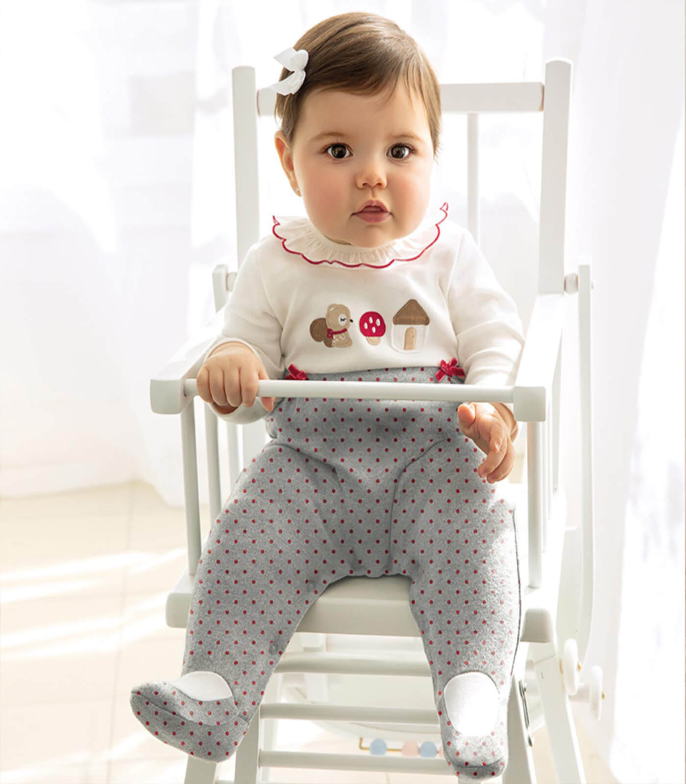 Pijama algodón invierno bebé 2755 Plomo - Koko's Peques