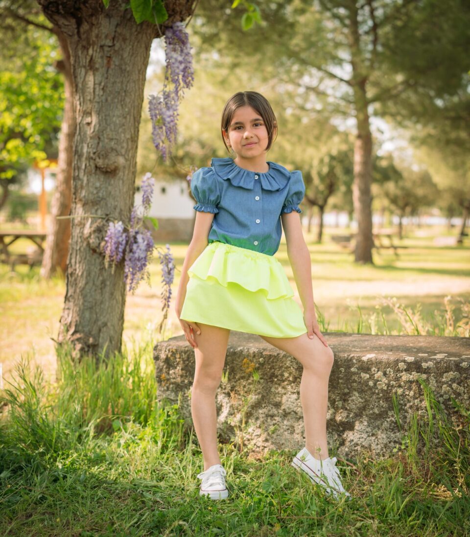 Camisa manga corta jeans